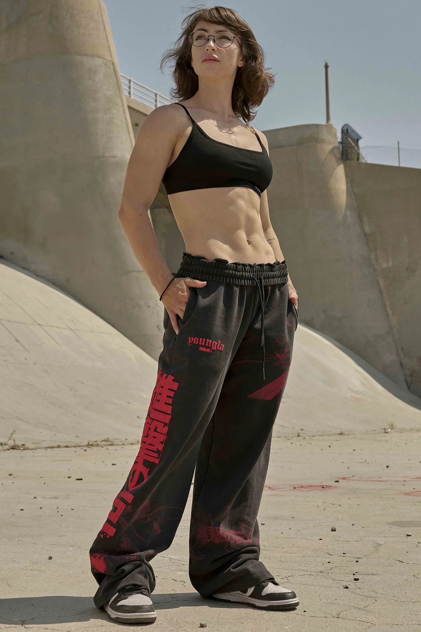 2128 - AOT© x YLA Baggy Joggers