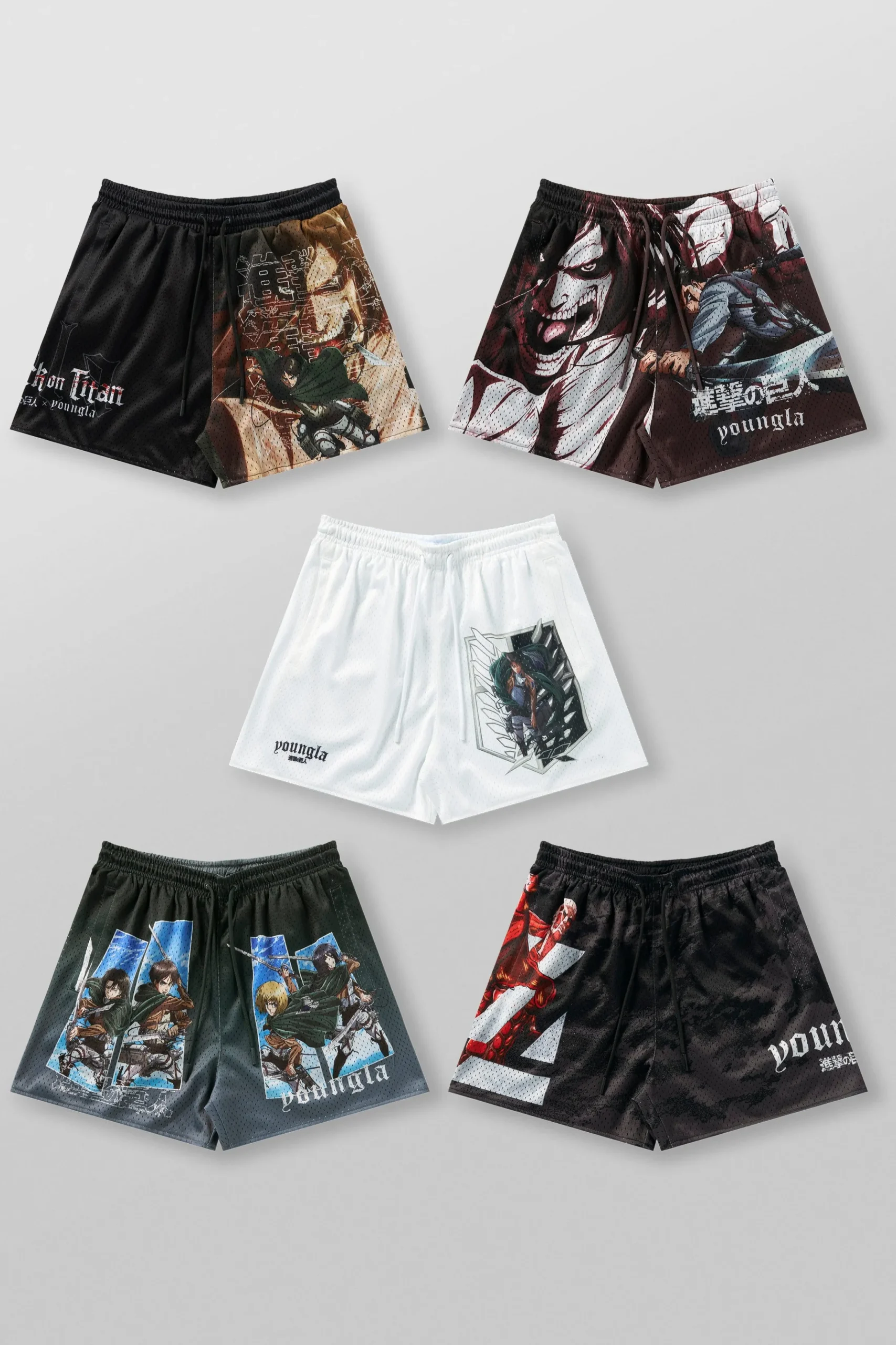 1126 - AOT© x YLA Mesh Shorts