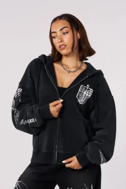 5138 - AOT© x YLA Zip-Up Hoodies