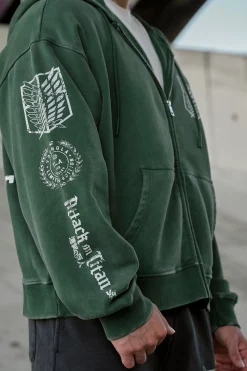 5138 - AOT© x YLA Zip-Up Hoodies