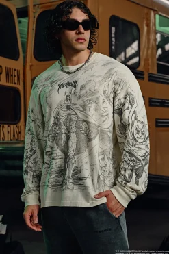 8002 - Batman Comic Longsleeves