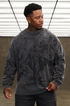 8002 - Batman Comic Longsleeves