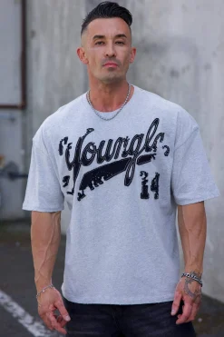 4182 - Distressed Script Tees