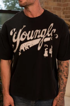 4182 - Distressed Script Tees