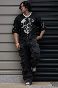 4015 - Drippy Skull Jersey