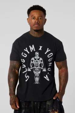 4206 - Gold's Gym Heather Tees