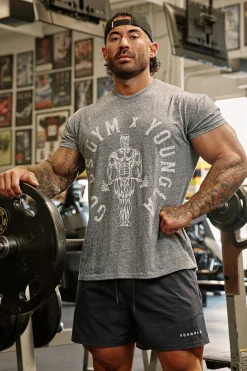4206 - Gold's Gym Heather Tees