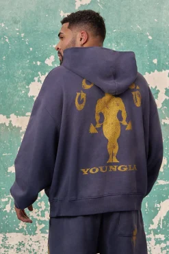 5167 - Gold's Iron Legacy Crest Hoodies