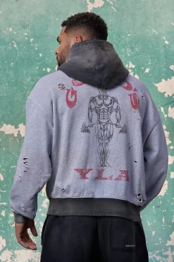 5168 - Gold's Iron Legacy Distress Hoodies
