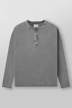 8034 - Henley Thermal Longsleeves