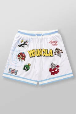 1071 - Looney Tunes Embroidered Patch Shorts