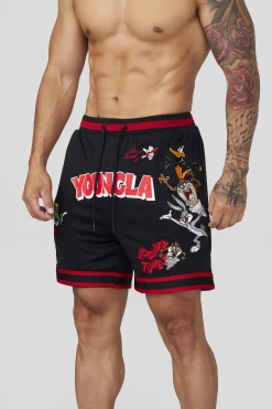 1071 - Looney Tunes Embroidered Patch Shorts