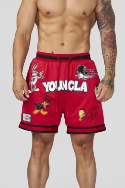 1071 - Looney Tunes Embroidered Patch Shorts