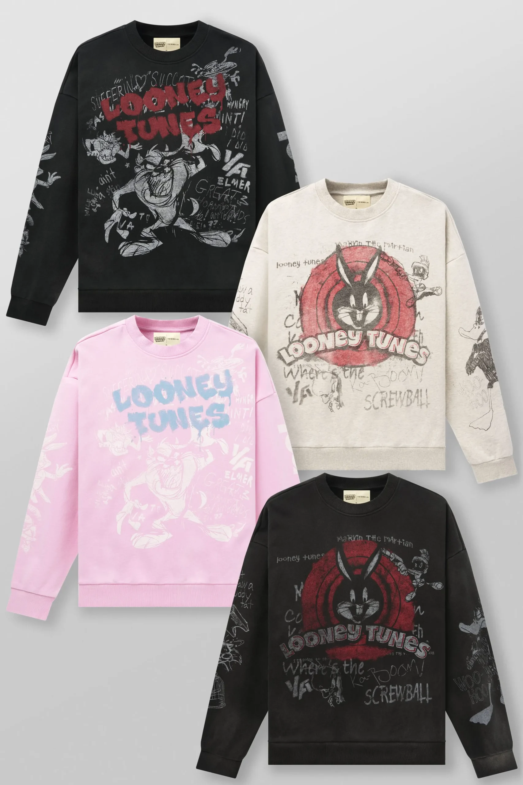 5256 - Looney Tunes Graffiti Crewnecks
