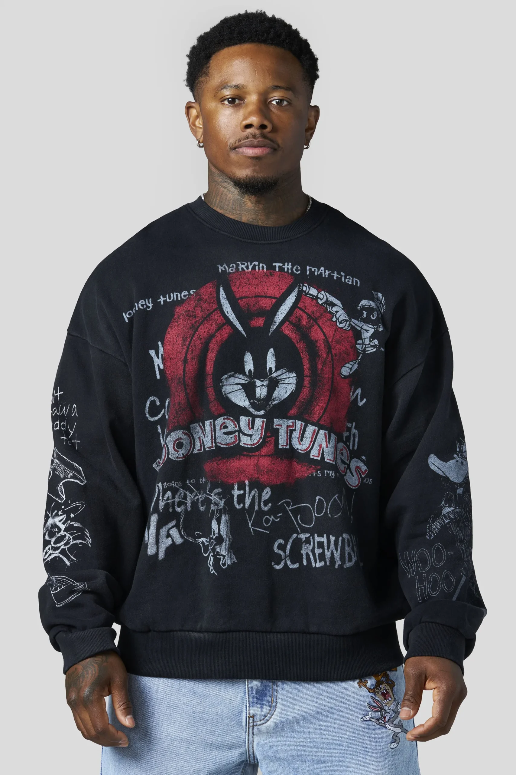 5256 - Looney Tunes Graffiti Crewnecks