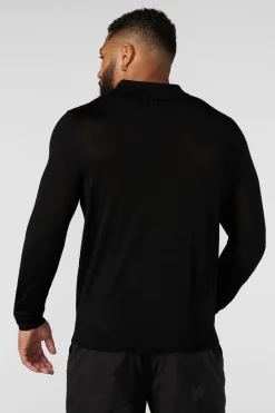 8018 - Monaco Wool Longsleeve Polo