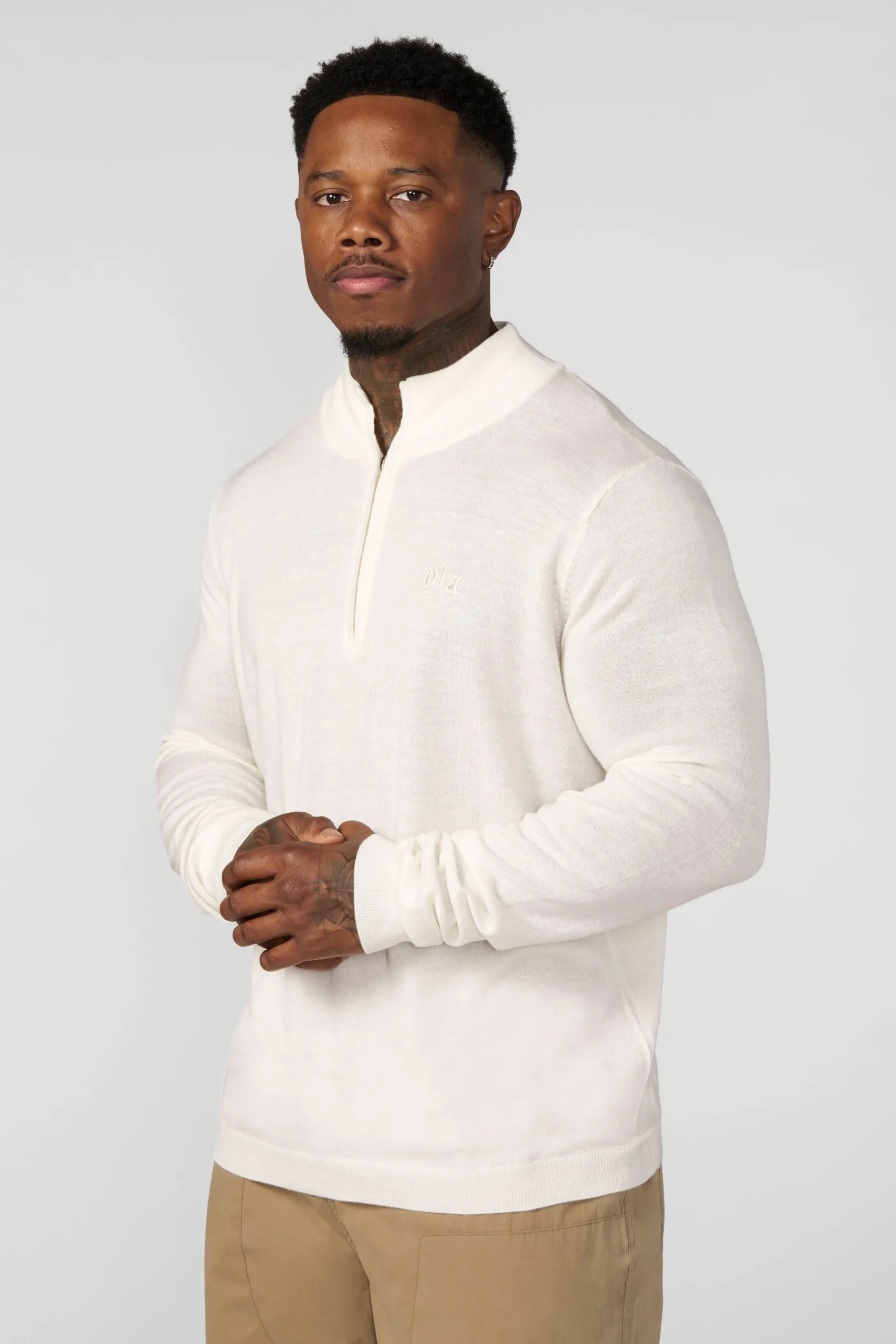 8048 - Monaco Wool Quarter-Zip Sweaters
