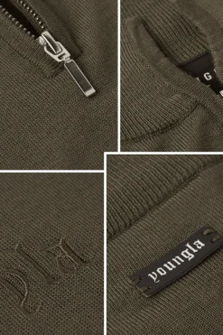 8048 - Monaco Wool Quarter-Zip Sweaters