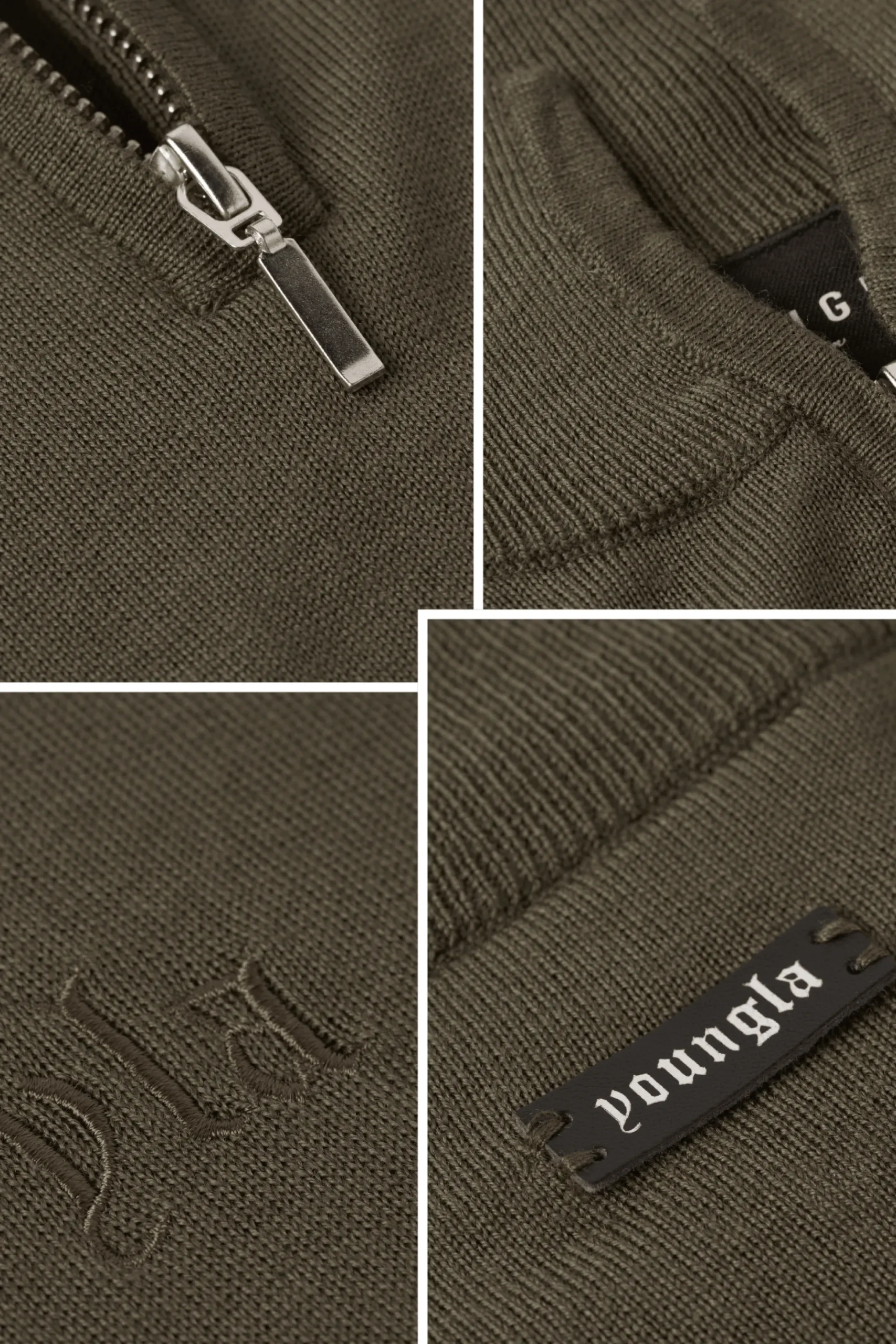 8048 - Monaco Wool Quarter-Zip Sweaters