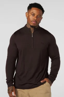 8048 - Monaco Wool Quarter-Zip Sweaters