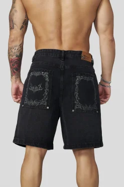 1025 - Phantom Embroidery Jorts