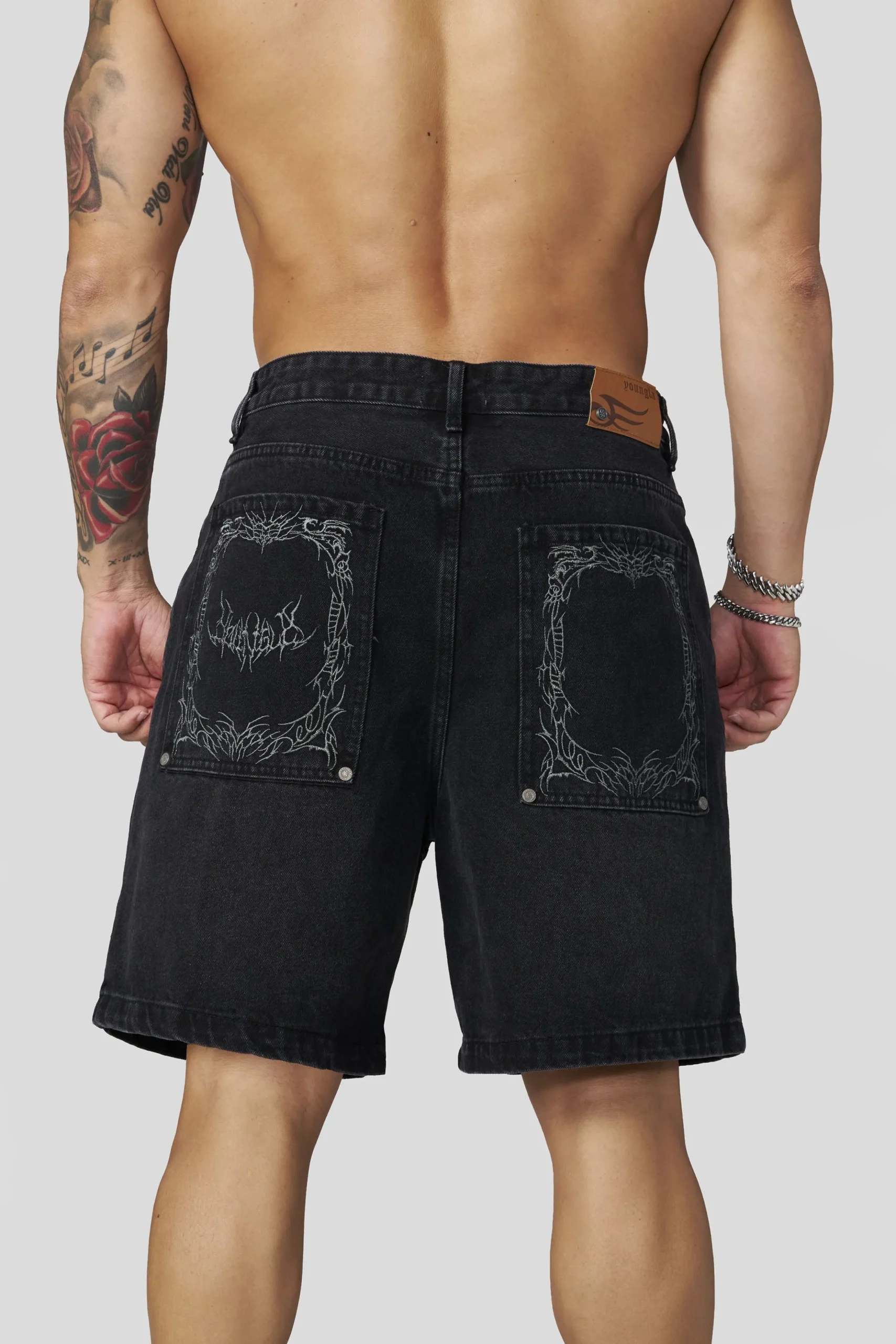 1025 - Phantom Embroidery Jorts