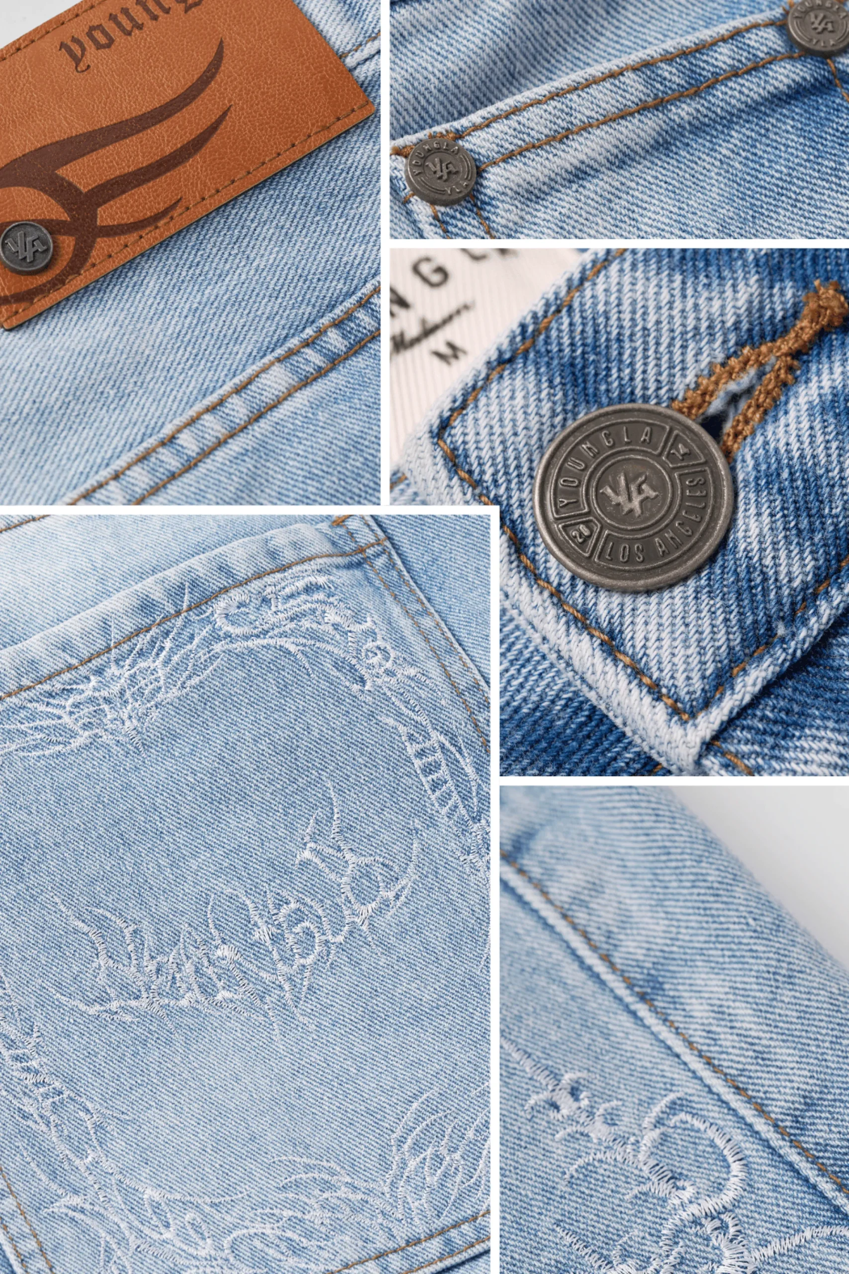 1025 - Phantom Embroidery Jorts