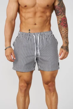 1056 - Striped Swim Shorts