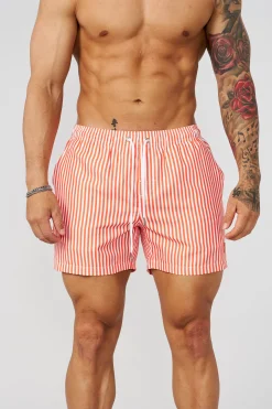 1056 - Striped Swim Shorts