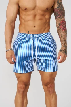 1056 - Striped Swim Shorts