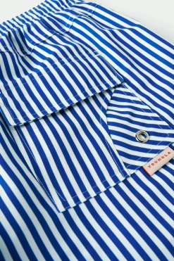 1056 - Striped Swim Shorts
