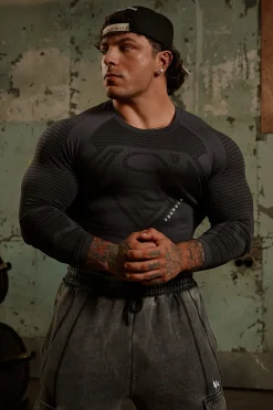 8066 - Superman Compression Longsleeves