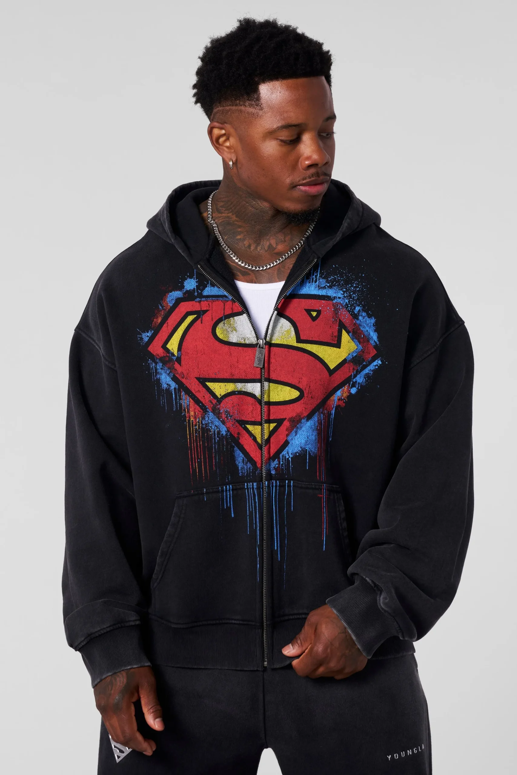 5011 - Superman Drip Zip-Ups