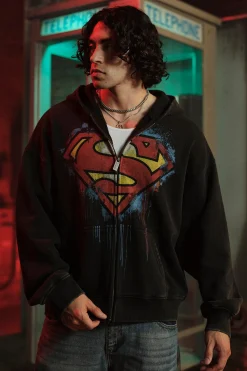 5011 - Superman Drip Zip-Ups
