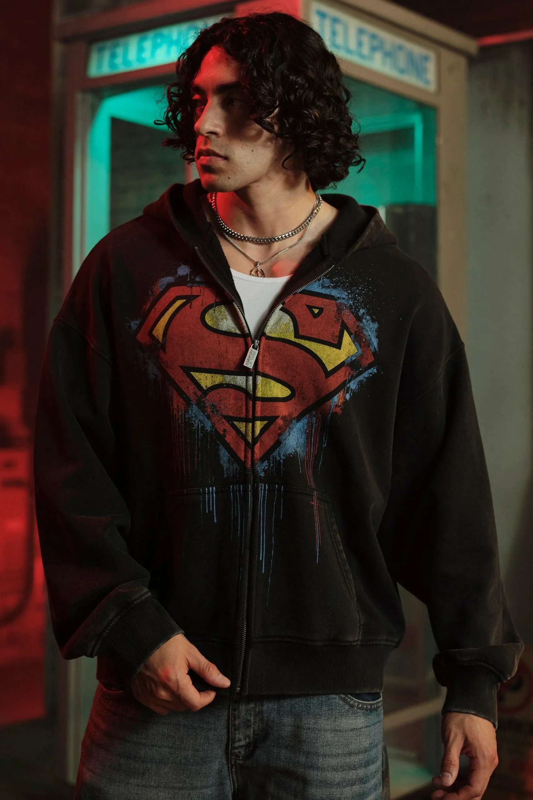 5011 - Superman Drip Zip-Ups