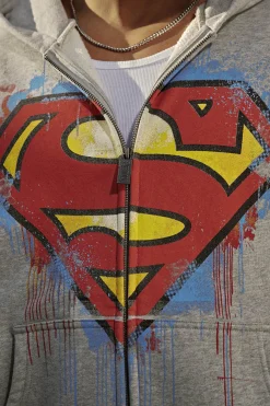 5011 - Superman Drip Zip-Ups