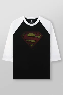 8072 - Superman 3/4 Raglan Shirts