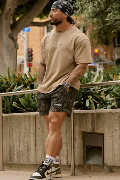 1118 - Tree Camo Cotton Shorts