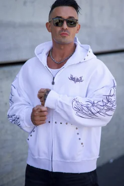 5232 - Tribal Stud Zip-Ups