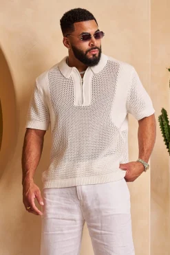 4308 - Upscale Crochet Polos