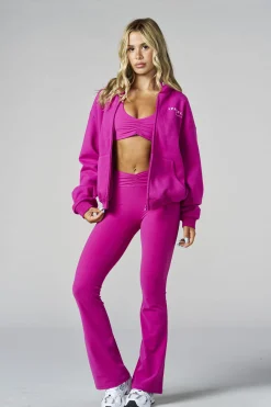 W2279 Buttersoft Scrunch Band Flare Leggings (short)