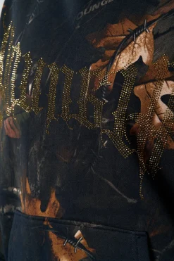 W5168 - Camo Bling Hoodie