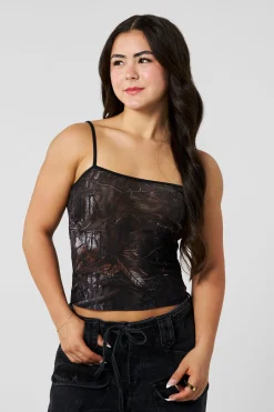 W4301 - Camo Mesh Cami