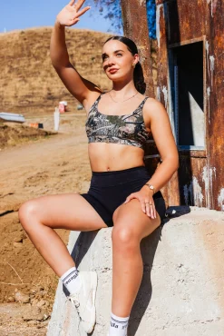W3161 - Camo Urban Sports Bra