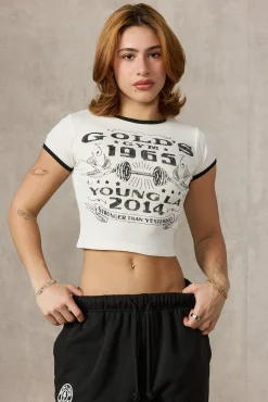 W471 Gold's Gym Ringer Baby Tee