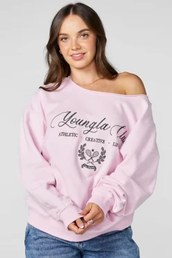 W5158 - Off-shoulder Pullover
