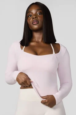 W4249 Sweetheart Neck Top