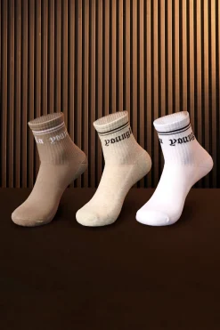 W605 - Urban Crew Sock 3 pack