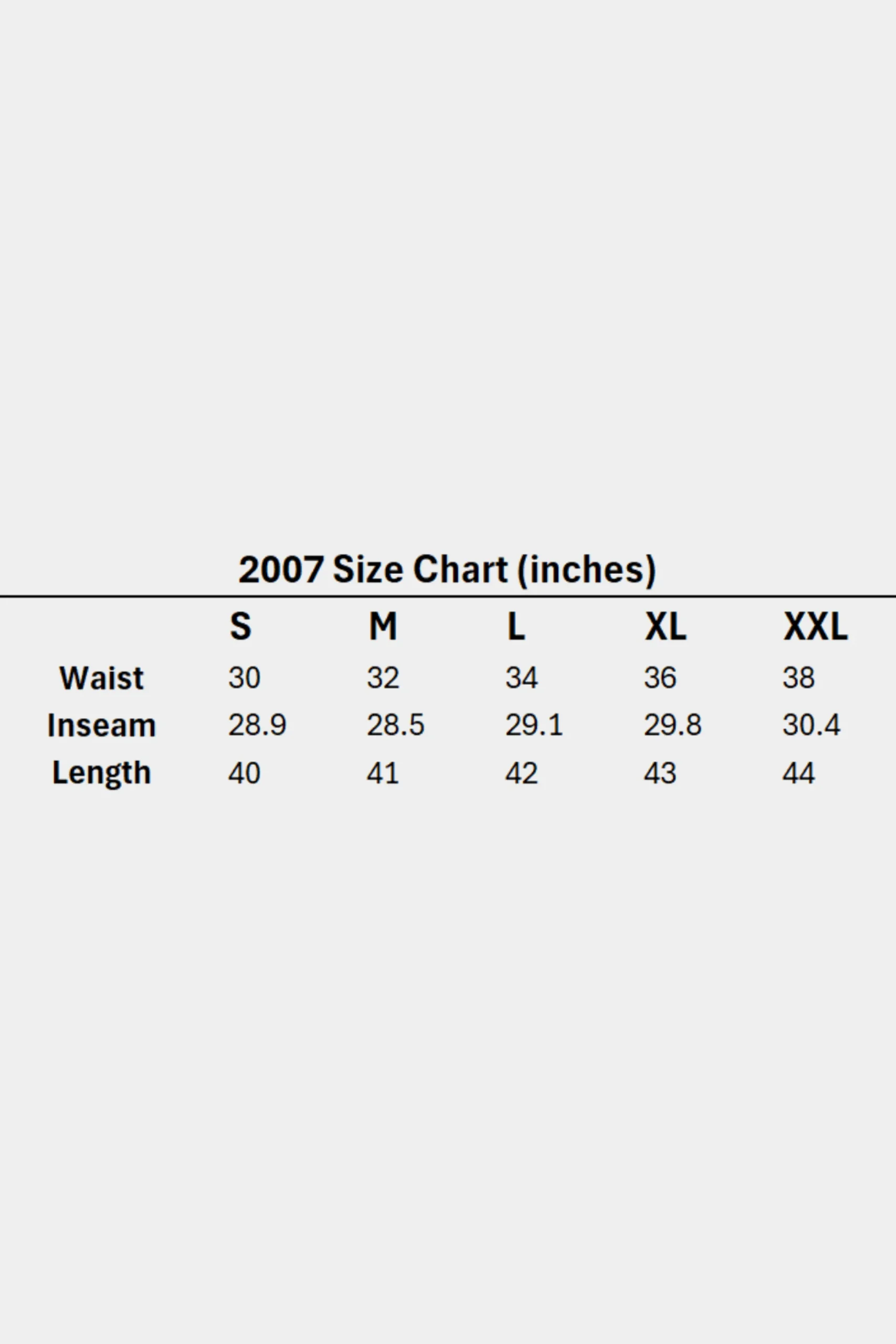 2007 - XX Strap Sweats